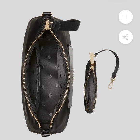 Kate Spade Chelsea The Little Better Nylon Crossbody Black - Picture 4 of 6